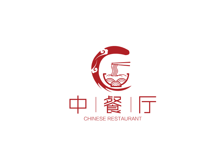 时尚中餐厅logo标志
